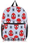 Marvel Spiderman Backpack for School - 16" Small Kids Bookbag Knapsack for Boys, Girls, Toddlers, Grey Spiderman, Travel Backpacks
