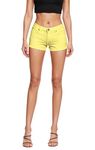 Hybrid & Company Womens Butt Lifting Twill Denim Shorts SH43308 Yellow 9