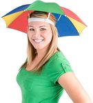 ARK Adjustable Size and Hands Free Cap Umbrella for Rain and Sun Protection for Women Men and Kids