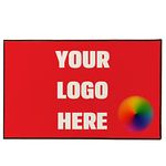 VictoryStore Custom Doormat 36x60 Inches, Any Color, Custom Logo Doormat Full Color Print, Large Custom Commercial Doormat, Includes 1 Doormat