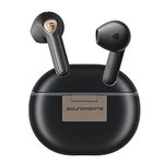 SoundPEATS True Wireless Earbuds 5.0 Bluetooth Headphones in-Ear Stereo Wireless Earphones with Mic, One-Step Pairing, Total 35 Hours, Binaural/Monaural Calls, TrueFree Plus