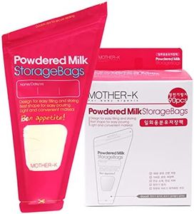 Mother-K Powdered Milk Storagebags 90pcs, Non-Toxic, Wide Neck, Easy Pour Double-Seal
