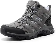 NORTIV 8 Womens Waterproof Hiking Boots Outdoor Trekking Mid Backpacking Mountaineering lightweight boots,Size 11,Dark grey-Suede,SNHB2212W