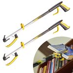 2 Pack The Helping Hand Company Classic PRO Reacher Grabber 2 x 26 inch / 66cm. Long Handled Grabber Stick for Elderly, Disabled, Reaching Aid for Anyone Struggling When Bending and Reaching