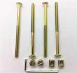 REMI TOOLS LTD Kit for Beds Cots Furniture Repair & Assembly Size (4 Screws M6 x 100MM) 4 Nuts & 1 Allen Key