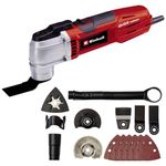 Einhell TE-MG 300 EQ Oscillating Multitool | 300 W Multi-Tool Kit for Sawing, Cutting, Sanding | Multifunctional Tool with 2 x Saw Blades, 2 x Plunge Saw Blades, 6 x Sanding Pads