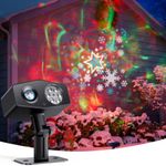Govee Outdoor Snowflake Projector, Smart Projector with Moving Water Ripple Projection, Waterproof Garden Lights, 58 Scene Modes and 20 Projected Pictures, Works with Alexa, Matter, Google Assistant