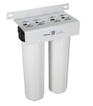 Home Master HMF2SmgCC Whole House Water Filter, 4-Layer Sediment Filter 25 to 1 Micron, Powerful Up-Flow KDF85 & Catalytic Carbon 10gpm, 1” NPT Ports, Patented Heavy Steel Bracket fits 16” Wall Studs