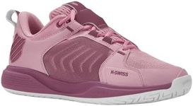 K-Swiss Women's Ultrashot Team Tennis Shoe, Cameo Pink/Grape Nectar/White, 7.5 US