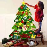 DIY Felt Christmas Tree Set with 40