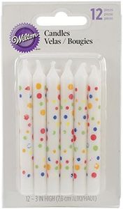 Wilton Candles, Sweet Dots Party, 12-Pack