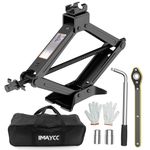 IMAYCC 2 Ton Car Jack Kit,Heavy-Duty Scissor Jack for Car Lifting,Portable Tire Changing Kit with Lug Wrench for Auto/SUV/MPV