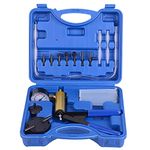 DAYUAN Vacuum Pump Brake Pump Tester Set Vacuum Gauge and Brake Bleeder Kit for Car with Adapters Housing Metal Handle