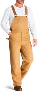 CHRONOLINE Men's Sturdy Canvas Bib Overalls Multi Pockets Utility Workwear | water-repellent canvas mens overalls with adjustable shoulder straps and tool pockets for everyday work and layering