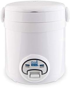 Aroma Housewares (MRC-903D) Mi 3-Cup (Cooked) (1.5-Cup UNCOOKED) Digital Cool Touch Mini Rice Cooker,White