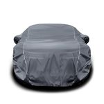 VOZOS Maruti 800 Car Cover Car Body Cover Waterproof With Triple Waterproof/Maruti 800 Car Cover / Car Cover Maruti 800 Waterproof / Maruti 800 Waterproof / Cover For Maruti 800 / Maruti 800 Cover Stitched Fully Elastic Ultra Surface Body Protection (Grey look)