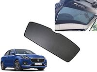 Auto Pearl Rear Dicky Cotton Mesh Fabric Sun Shades Car Curtain Compatible with - Swift Dzire 2020-1 Pc- (Color Black)