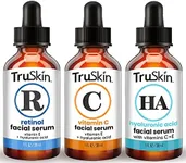 TruSkin Face Serum Trio – Hyaluronic Acid, Vitamin C & Retinol Serum for Face – Anti Aging Skin Care Set for Women – Skin Care for Bright, Smooth, Firm & Hydrated Skin, 1 fl oz, 3 Bottles