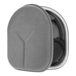 Geekria Shield Headphones Case Compatible with Skullcandy Riff 2, Hesh 3, Hesh Evo, Crusher Evo, Crusher ANC 2 Case, Replacement Hard Shell Travel Carrying Bag with Cable Storage (Microfiber Gray)