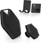 LIKE 2 STORE® Silicone Body Scrubber, Silicone Face Scrubbers Men, Shower and Bathroom Four-Piece Set-with Hook, with Silicone Grip Technology, Detachable and Reusable Brushes, Men & Women