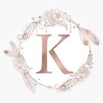 Letter K Rose Gold Pink Initial Mon