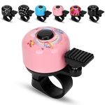 Kid Bike Bell - Bicycle Bell for Kids Boys Girls Adults | 120db Classic Mini Loud Bike Ring - Cool Bike Bell Design with Crisp Clear Sound for MTB,BMX,City Bike,Scooter -Kid Bike Accessories