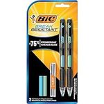 BIC Break-Resistant Mechanical Pencils with Erasers, HB Medium Point (0.7mm), 2-Count Pack Pencils for School or Office Supplies