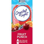 Crystal Light Drink Mix On The Go - 2 Boxes, 10 Sachets Per Box - Add to Glass or Bottle of Water (Fruit Punch)