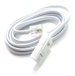 MainCore 3m long BT to Modem RJ11 Cable Lead for Modem, FAX, SKY, Telephone, Phone Plug, BT Socket 2 wire (Available in 2m, 3m, 5m, 10m) (3m)