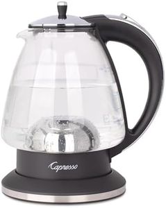Capresso 240.03 Water Kettle, 48 oz, Polished Chrome and Black