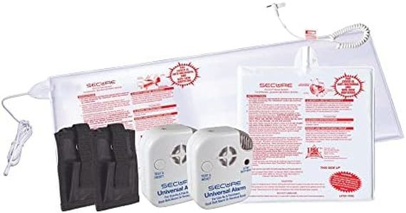 Secure Chair and Bed Alarm for Elderly Adults - Two Alarm Monitors, Bed Sensor and Chair Sensor - Bed Alarms and Fall Prevention for Elderly Dementia Patients