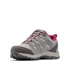 Columbia Women's Redmond Iii Waterproof Hiking Shoe, Titanium Titanium/Red Onion, 8.5 Wide