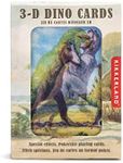 Kikkerland 3-D Dinosaurs Collectable Playing Cards, Lenticular Playing Cards, Pterodactyl to T-Rex, Perfect for Patience, Poker, Bridge or Whist