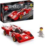 LEGO® Speed Champions 1970 Ferrari 512 M 76906 Toy Building Kit; Collectible Recreation of an Iconic Race car for Kids Aged 8+; Includes a Driver Minifigure with a Cool Racing Suit