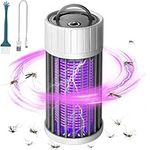 [2024 Upgraded] Mosquito Killer Lamp, USB Electric Bug Zapper 360°UV Fly Zapper, Portable Light Indoor & Outdoor for Porch Garden Bedroom Backyard Restaurant Hotel Pest Control（USB Powered）