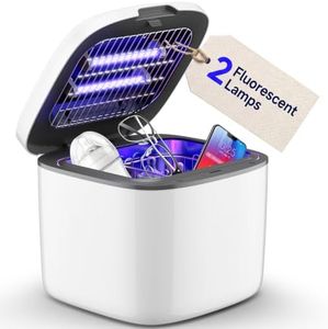 IAGREEA UV Cleaning and Dryer, 4 in 1 UV Box with 2 Fluorescent Tubes, Suitable for Baby Toys, Toothbrushes, Keys and Other Household Items, One-Click Sstart, Touch Control, No Cleaning Required