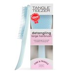 Tangle Teezer Large Fine and Fragile Ultimate Detangler Hairbrush for Coloured, Fine & Thin Hair - Two-Tiered Soft Flex Teeth Reduce Breakage & Pulling - Gentle on Delicate Hair - Seafoam Blue