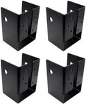 TROPTOLKY Concealed Joist Hanger (4 Pack, Concealed Flange Light Joist Hanger for Wood Rail, 4”x 6” Q235 Steel Joist Brackets
