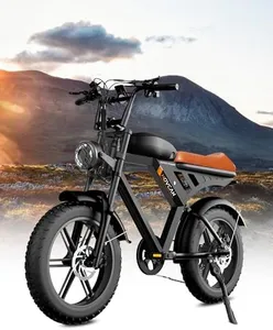MOVCAN Electric Bike for Adults 1000W Motor(Peak 1500W),48V/15.6AH,Up to 28MPH & 70 Miles,20" Fat Tire Ebike,7 Speed Gear Full Suspension for Off-Road Dirt Electric Bicycle E-Bike Electric Moped Bike