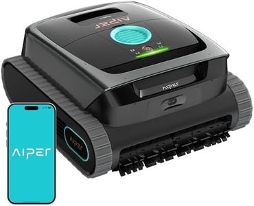 Aiper Scuba S3 Robotic Pool Cleaner with Smart Sensor & Path Planning, Waterline Scrubbing, Auto-Parking & App Control, Dual Ultra-fine Filtration, Light & Strong Suction for All Inground Pools, Gray