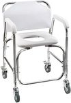 DMI Rolling Shower Chair, Commode, 