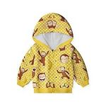 Toddler Kids Curious Zip Up Hoodies