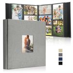 DazSpirit Photo Albums 6x4 Inch 1000 Pockets Slip In, Customizable Linen Cover Photo Album, Extra Large Capacity, Holds Landscape and Portrait 10x15cm Picture, Ideal for Wedding & Family Photo Books