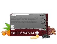 Nervana +Plus Nerve Pain Relief Nerve damage, Nerve weakness, Nerve Blocks, Combats Sciatica Pain, Tingling Sensation, ALA Alpha Lipoic Acid, Palmitoylethanolamide, Benfotiamine, Curcumin, Bioperine, Commiphora Myrrha, Magnesium glycinate, Vitamins B12, B6, B9 & B1 - 30 chewable sugar free tablets