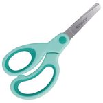 Westcott E-21586 00 Softgrip Kids Scissor Lefty, blunt tip, 5"/13 cm, turquiose - turquoise