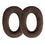 kwmobile 2x Earpad Compatible with Sennheiser HD 559/569 / 599 - Replacement Velour Earpad Cushion for Headphones - Brown