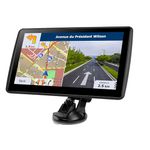 GPS Navigator for Car Truck RV, Latest 2024 Map 7 inch Touch Screen Car GPS, Support Voice Turn Direction Guidance/Speed and Red Light Warning/Custom Truck Routing (Black)