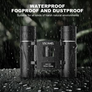 USCAMEL 8x21 Compact Binoculars – Lightweight Portable Folding