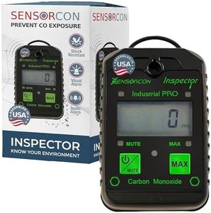Sensorcon Inspector Industrial Pro Portable Carbon Monoxide Detector – Fast-Response Intrinsically Safe CO Detector with Adjustable Visual, Audio & Vibration Alerts