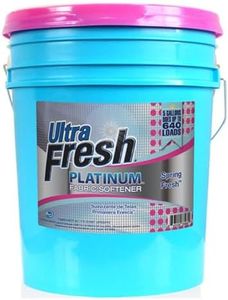 Ultra Fresh 5 Gallon Platinum Fabric Softener for All Machine Types, Liquid Laundry Softener, Up to 640 Loads, Spring Fresh